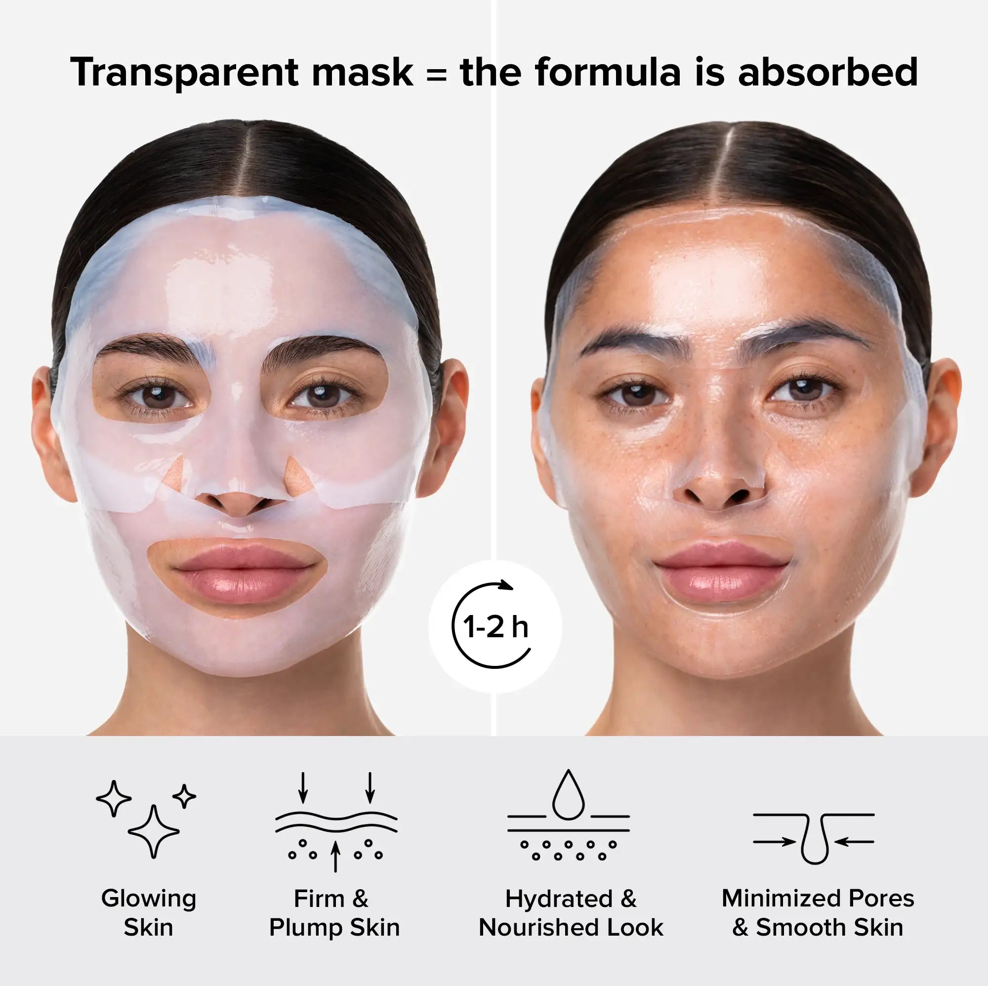 Hydrogel-Kollagen-Gesichtsmaske