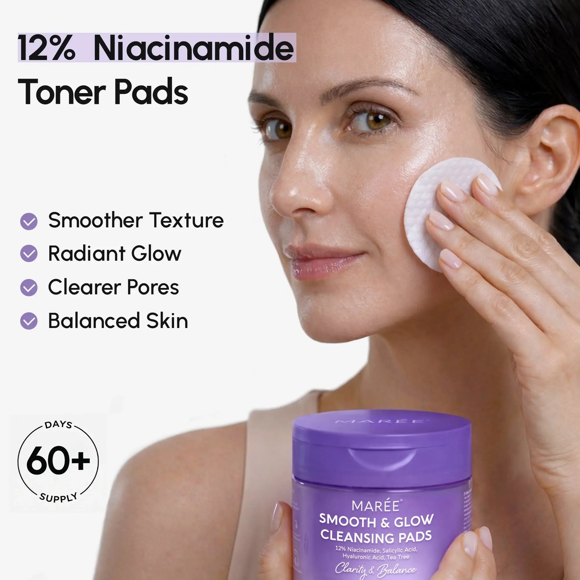 12 % Niacinamid Glättende und leuchtende Pads