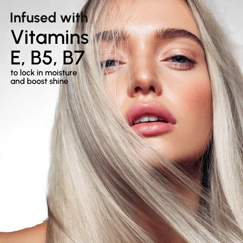 Lila Maske für blondes Haar