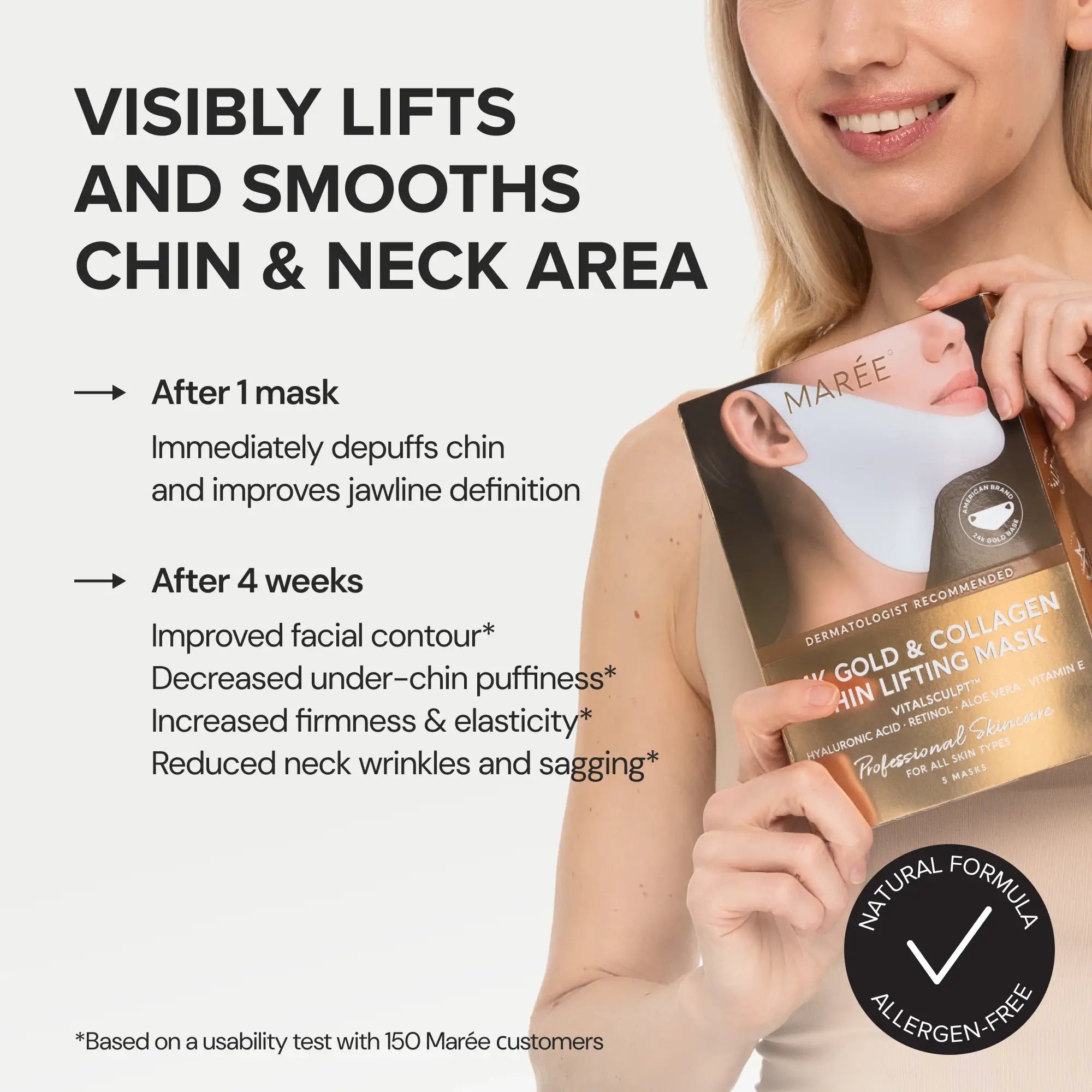 24K Gold V-Line Lifting Maske