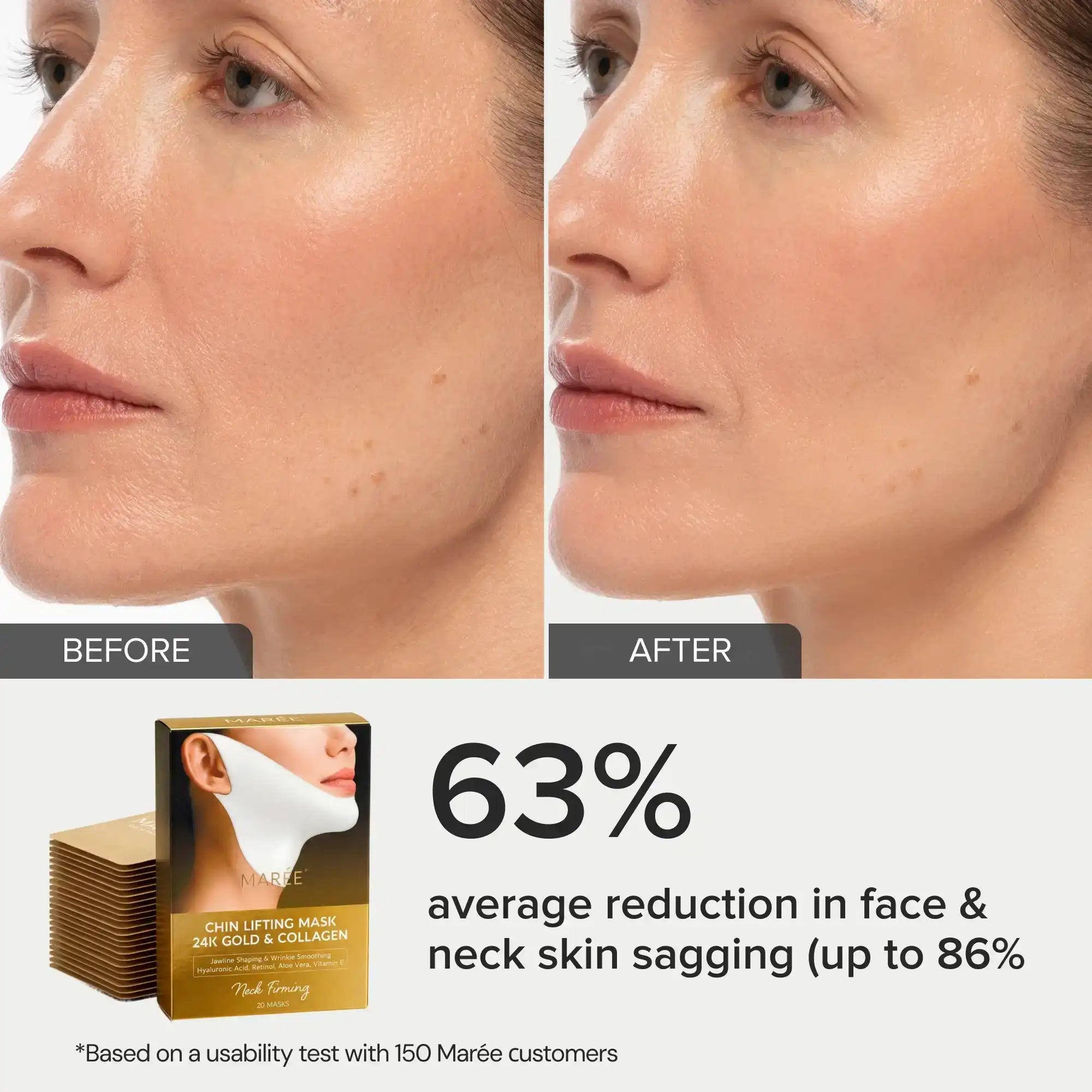 24K Gold V-Line Lifting Maske